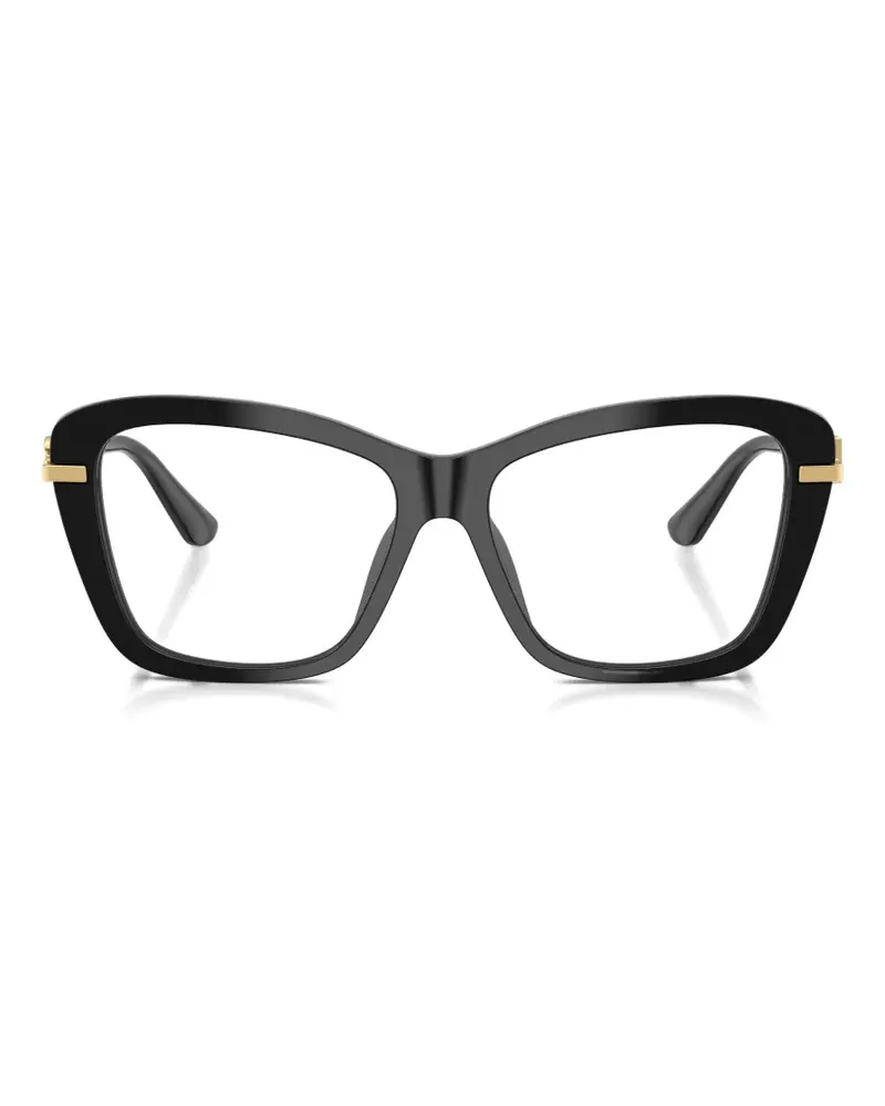 Dolce & Gabbana logo-detail glasses - Schwarz Schwarz