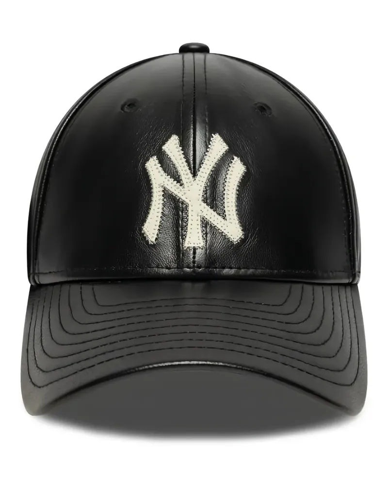 New Era Baseballkappe mit Logo-Patch - Schwarz Schwarz