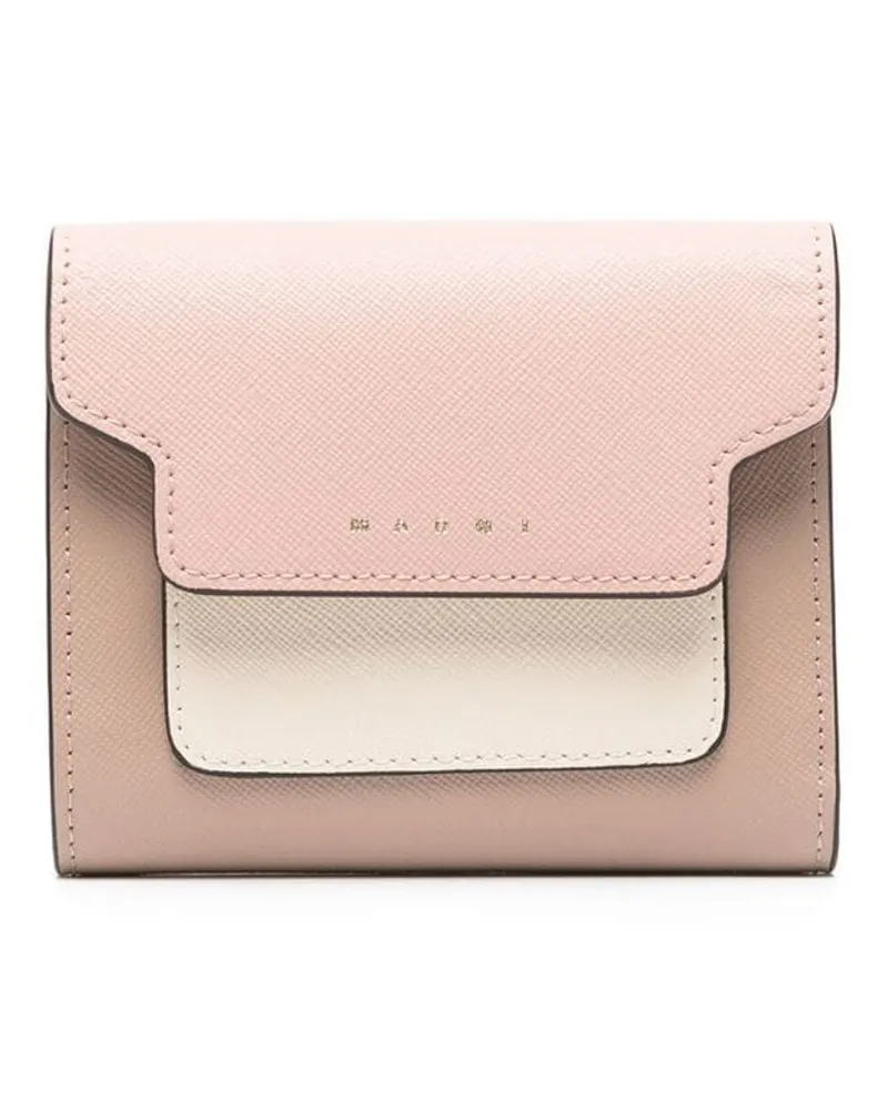Marni Portemonnaie in Colour-Block-Optik - Rosa Rosa
