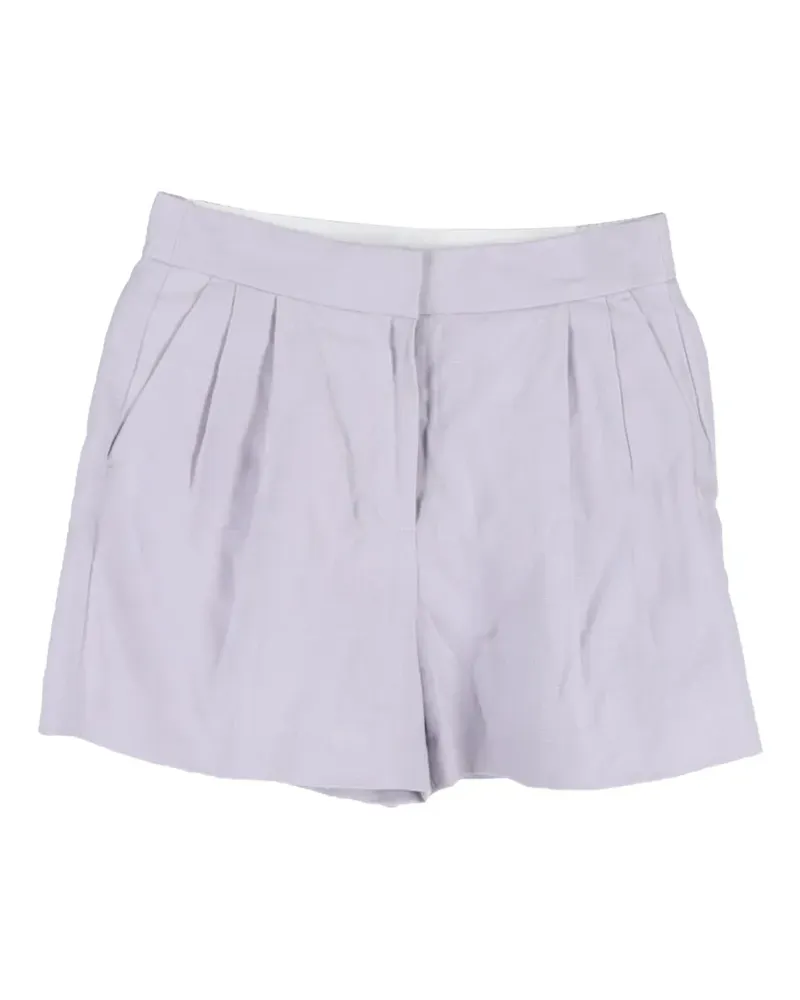 Michael Kors pleated high-rise shorts - Violett Violett