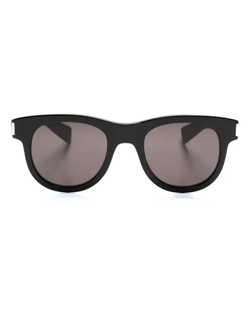 Saint Laurent SL 571 Sonnenbrille mit rundem Gestell - Schwarz Schwarz