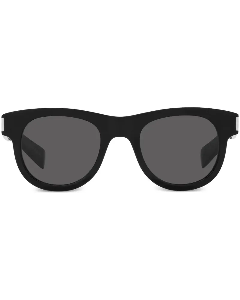 Saint Laurent SL 571 Sonnenbrille mit rundem Gestell - Schwarz Schwarz