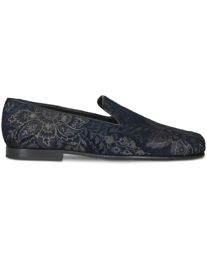 Etro Loafer mit Jacquardmuster Blau