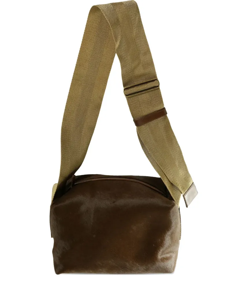 Uma Wang medium leather shoulder bag - Braun Braun