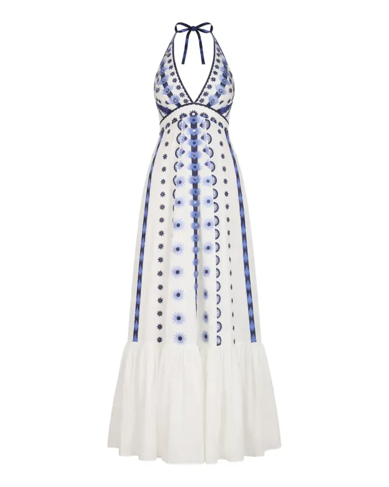 Temperley London Edith halter maxi dress - Weiß Weiß