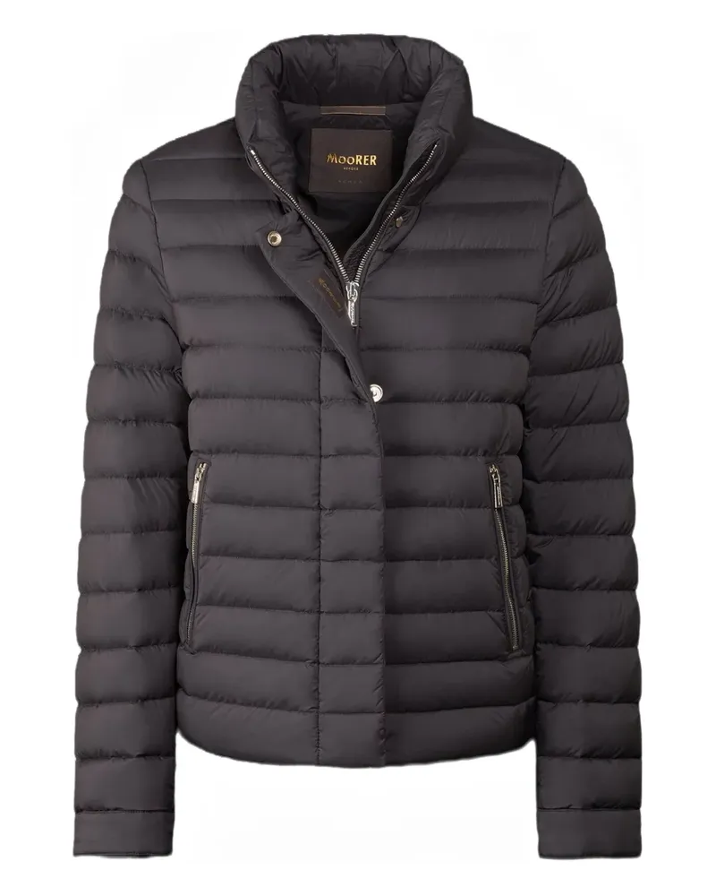 MOORER Gesteppte Minelle-S3 Jacke mit Stehkragen - Schwarz Schwarz