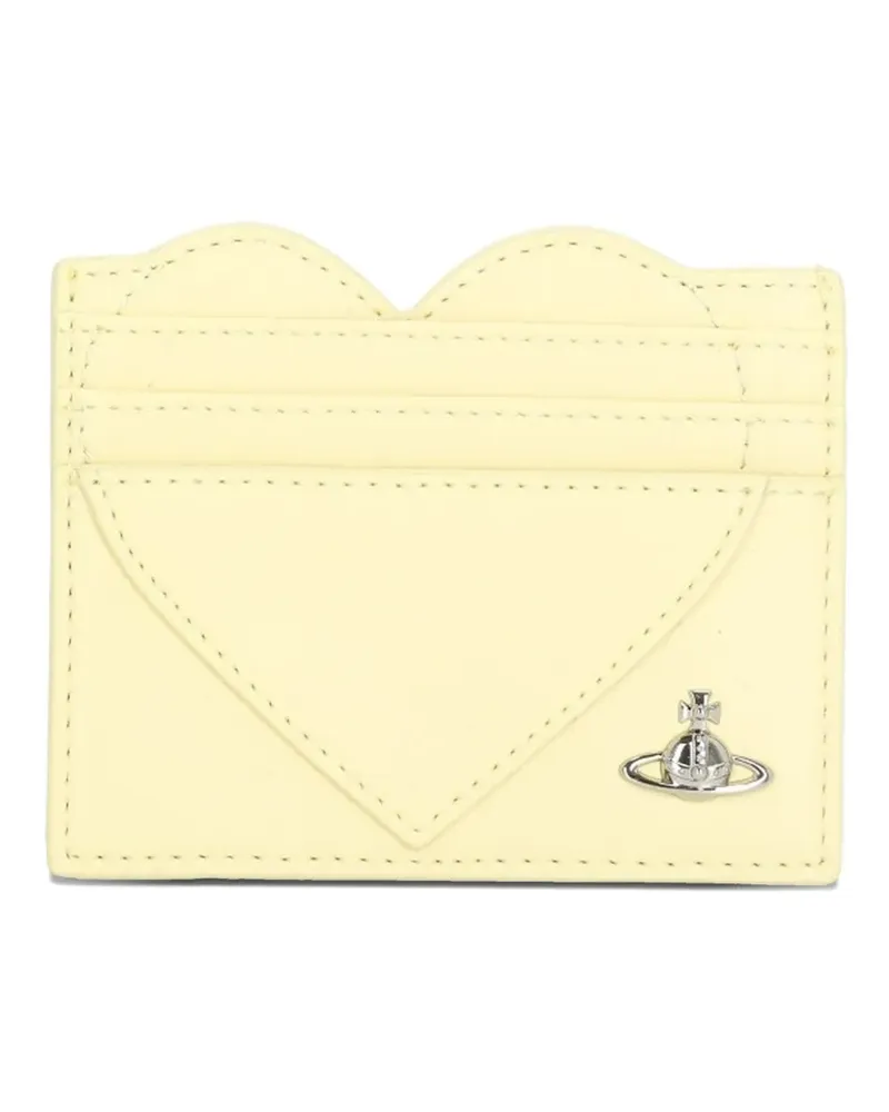 Vivienne Westwood Pu smooth heart card case - Gelb Gelb
