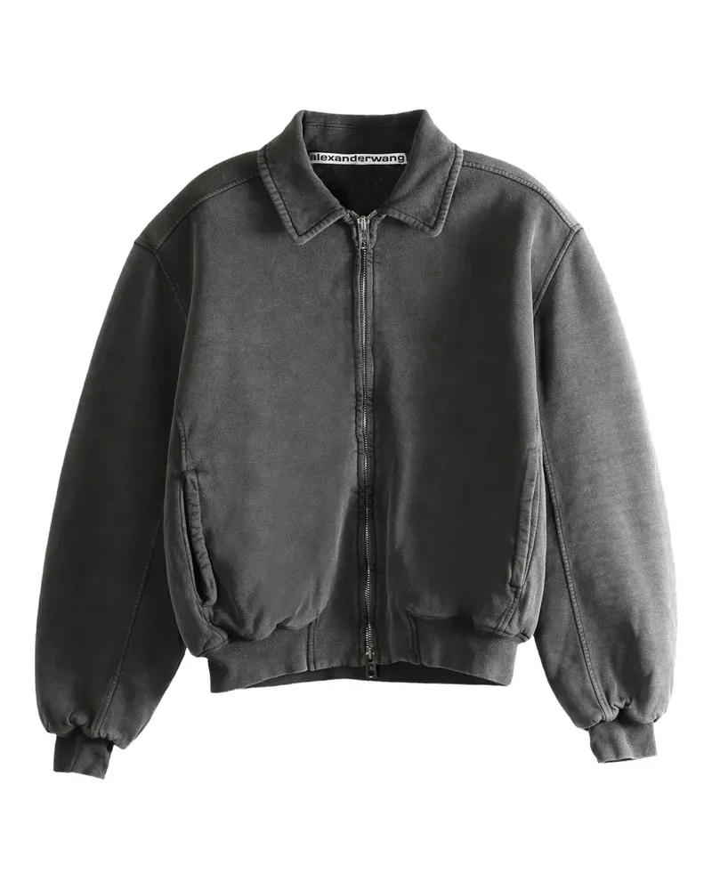 Alexander Wang Bomberjacke mit Reißverschluss - Grau Grau