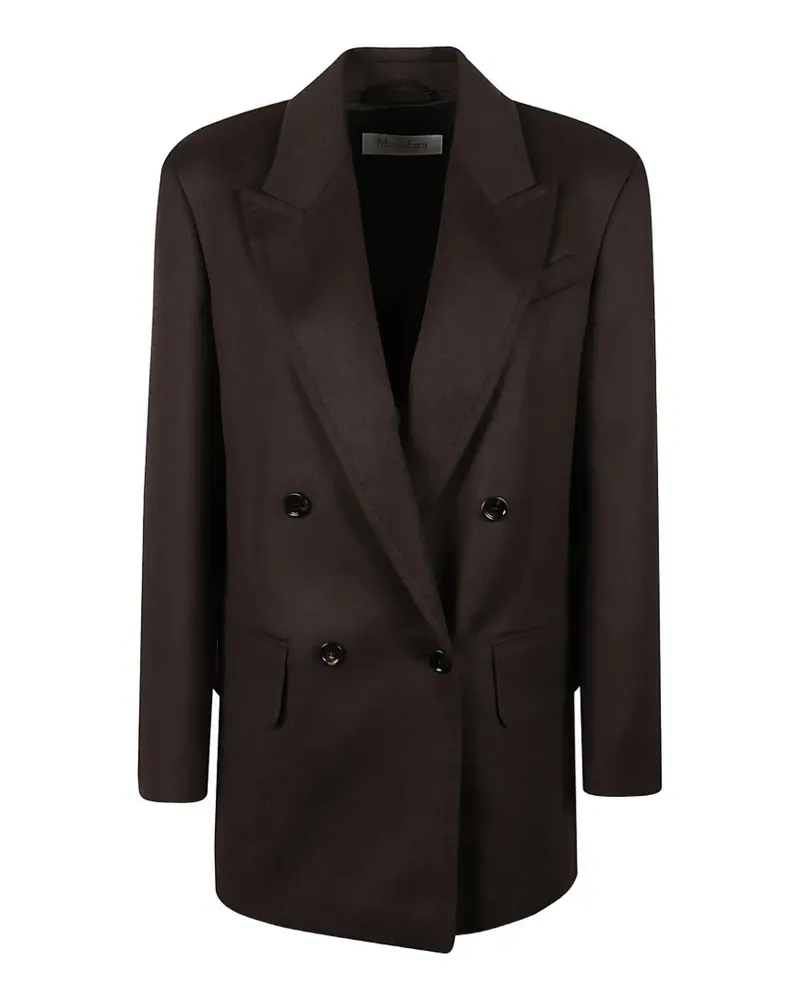 Max Mara double-breasted peak-lapels blazer - Braun Braun