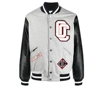 Collegejacke mit aufgesticktem Logo - Grau