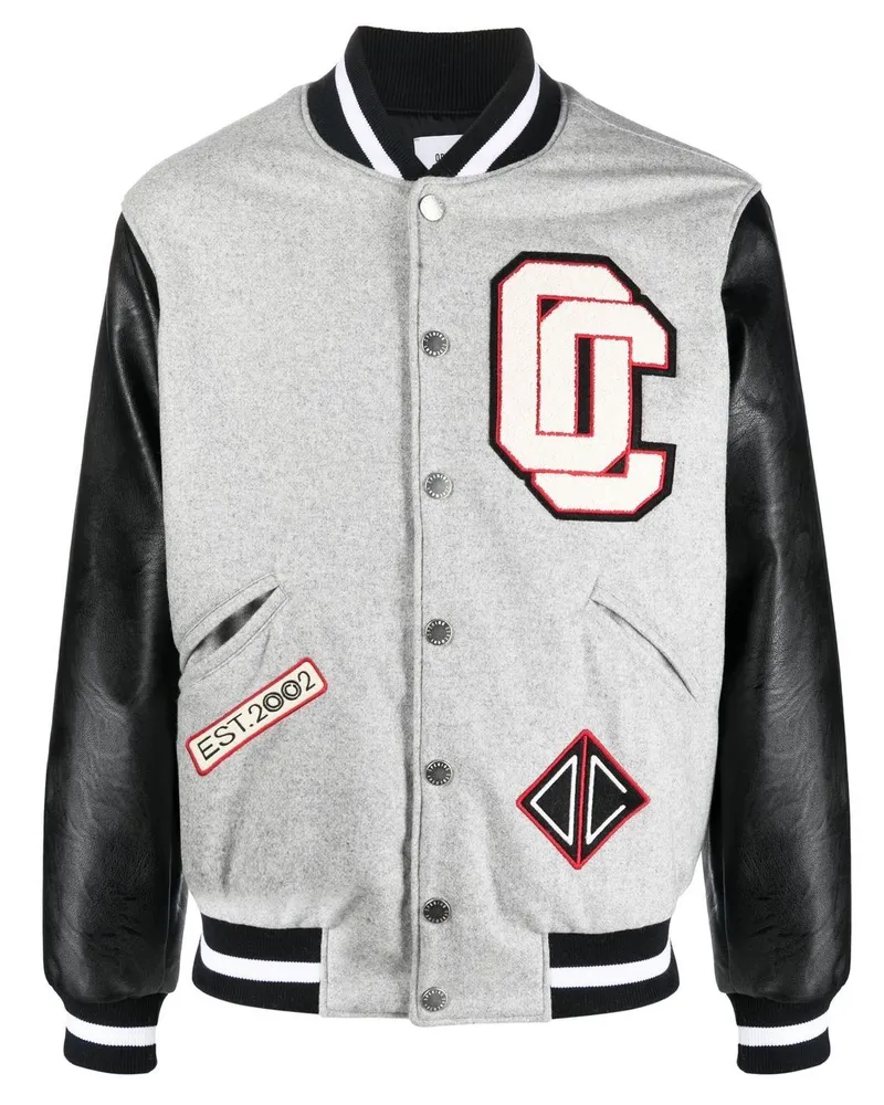 Opening Ceremony Collegejacke mit aufgesticktem Logo - Grau Grau