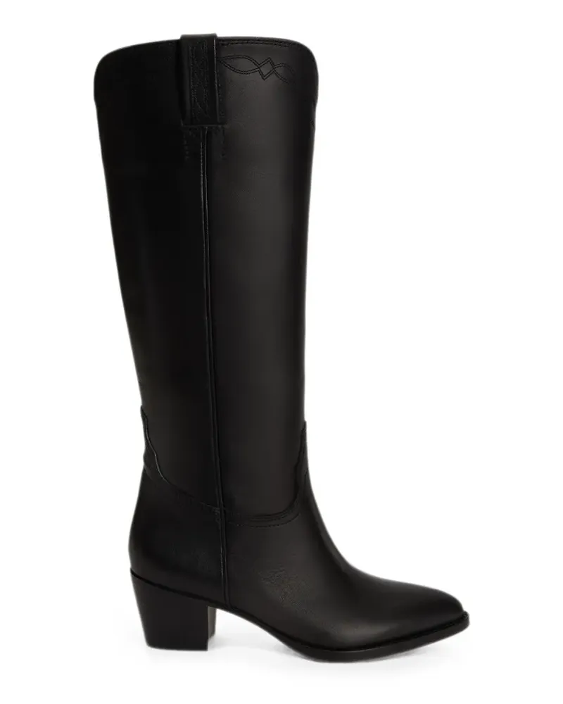 Ralph Lauren Harpher Stiefel aus Leder - Schwarz Schwarz