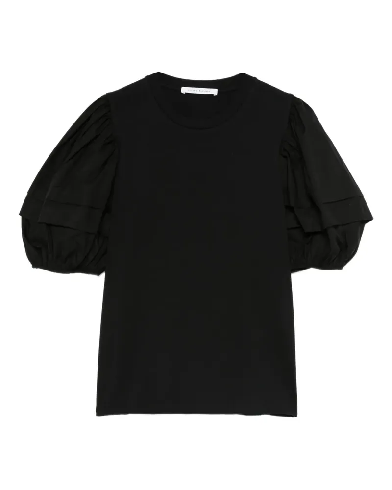 Cecilie Bahnsen Kurzärmelige Bluse - Schwarz Schwarz