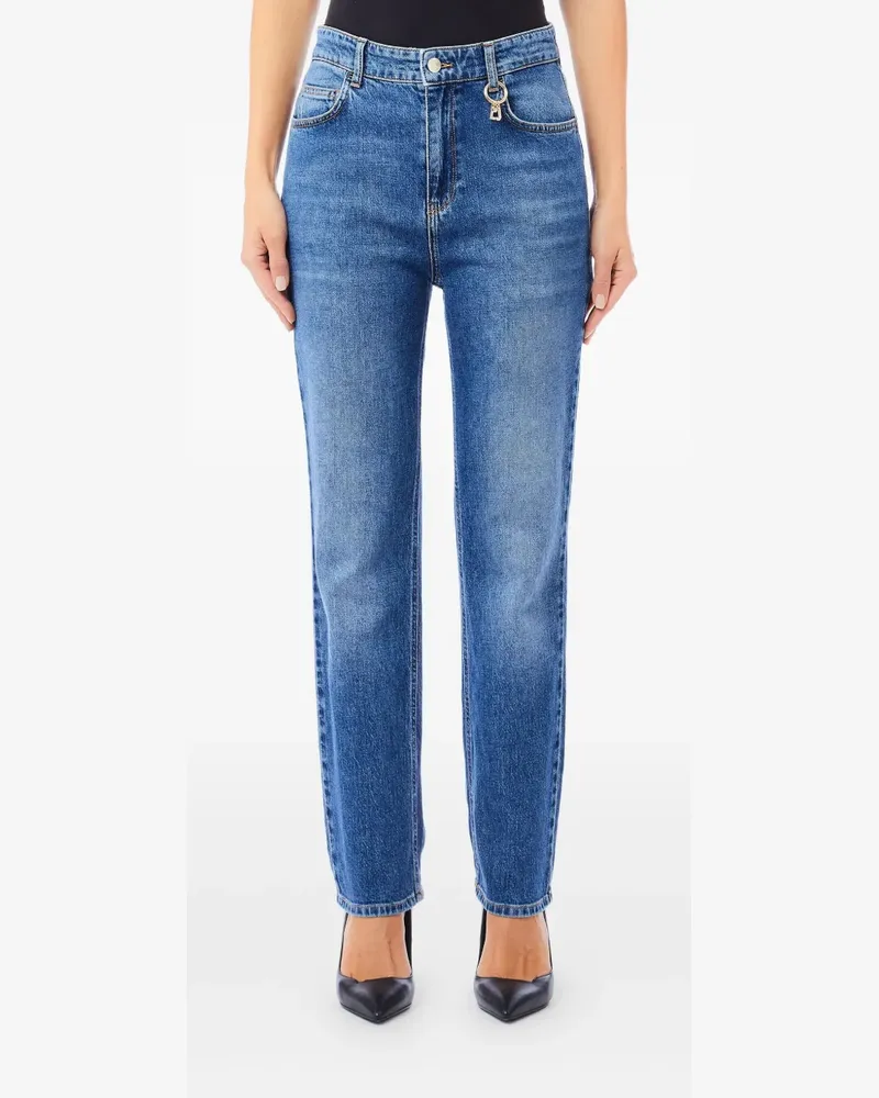 Liu Jo cotton straight jeans - Blau Blau