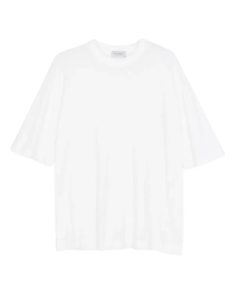 John Smedley T-Shirt mit kurzen Ärmeln - Weiß Weiß