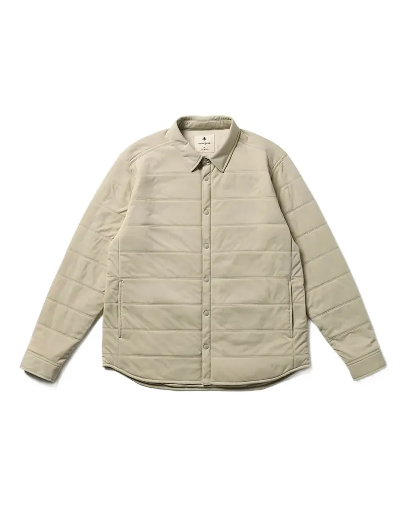 Snow Peak Flexible Insulated Jacke mit Knopfverschluss - Nude Nude