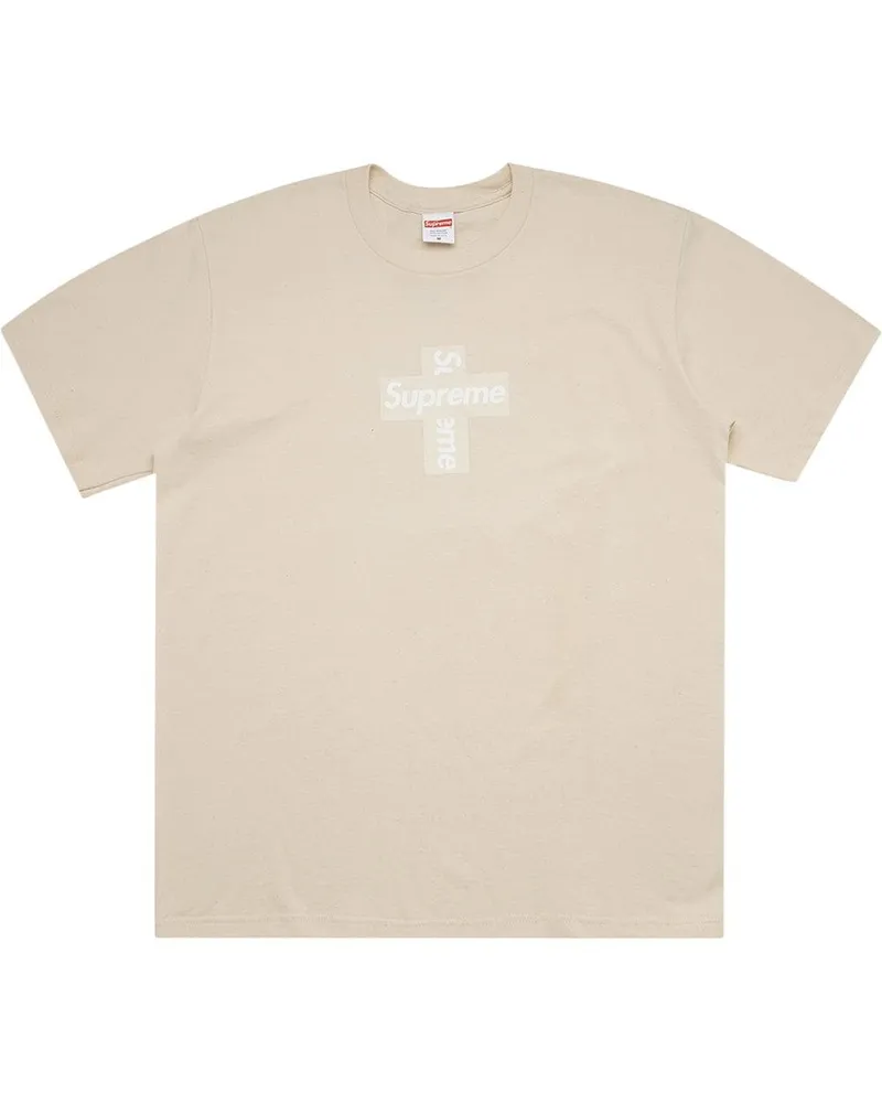 Supreme Being T-Shirt mit überkreuzten Logos Nude