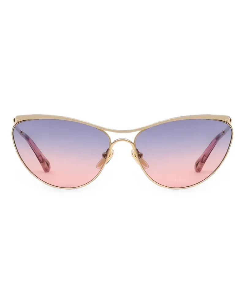 Chloé Uma gradient-lens cat-eye sunglasses - Gold Gold