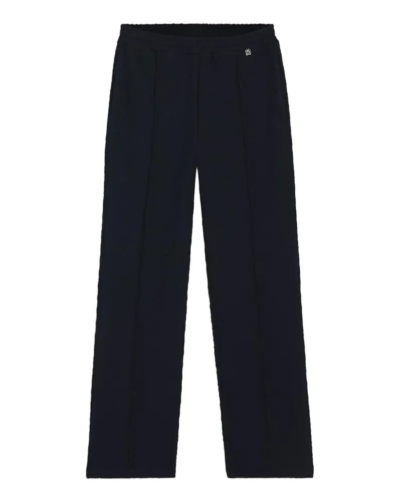 HUGO BOSS Nadrid straight-fit tracksuit bottoms in diamond jacquard - Blau Blau