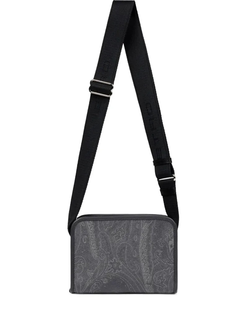 Etro paisley-pattern messenger bag - Grau Grau