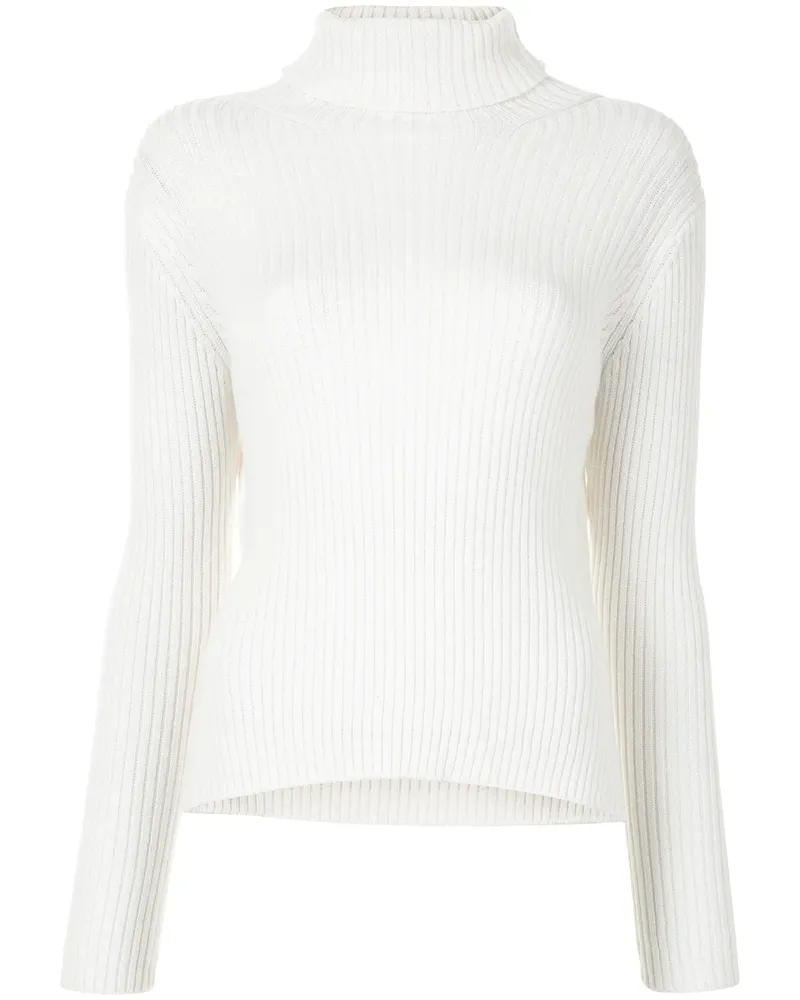 Yohji Yamamoto Pullover mit Rollkragen - Weiß Weiß