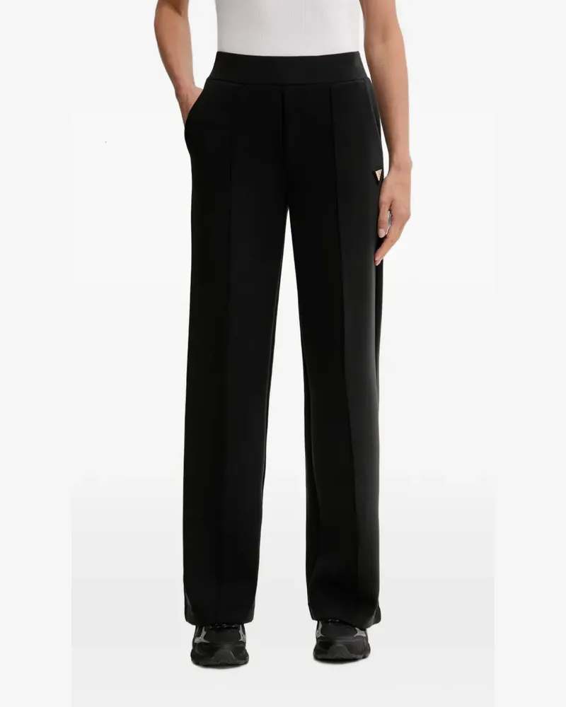 Guess Weite Jogginghose mit Logo-Schild - Schwarz Schwarz