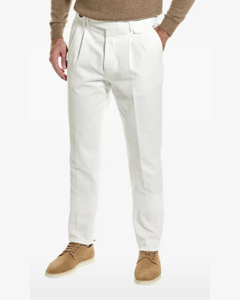 Brunello Cucinelli pleated tailored trousers - Weiß Weiß