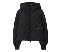 Gesteppte Delley Jacke mit Karomuster - Schwarz