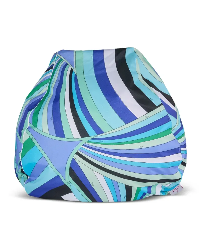 Emilio Pucci Gestreifter Iride Hocker - Blau Blau