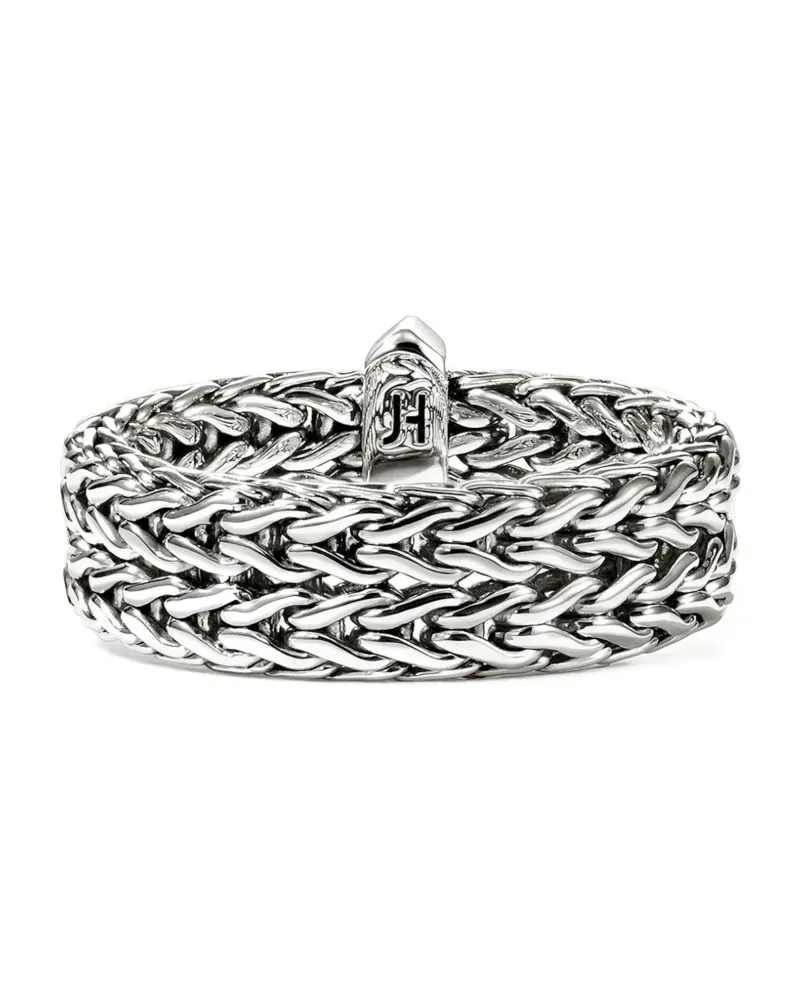 John Hardy sterling silver Icon link bar ring - Silber Silber