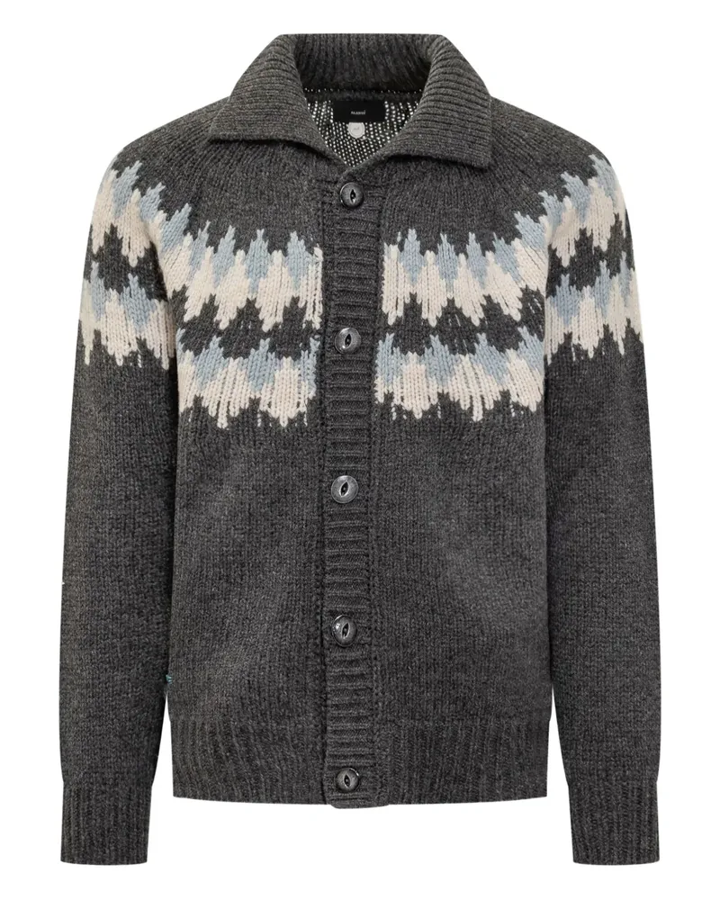 Alanui Sweet Winter Fair Isle-pattern button cardigan - Grau Grau
