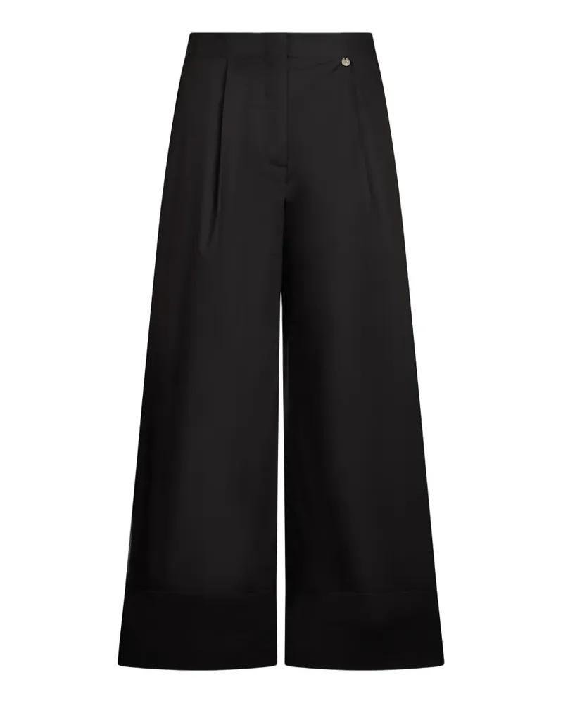 Liu Jo flared pleated trousers - Schwarz Schwarz