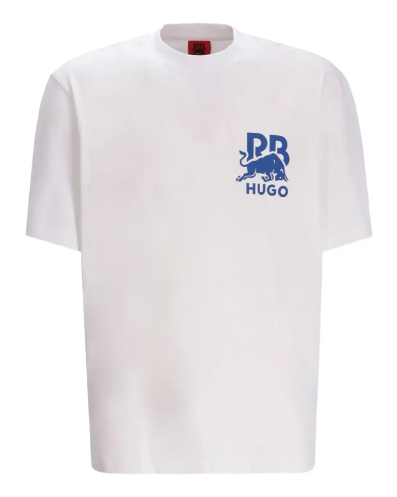 HUGO BOSS T-Shirt mit Logo-Print - Weiß Weiß
