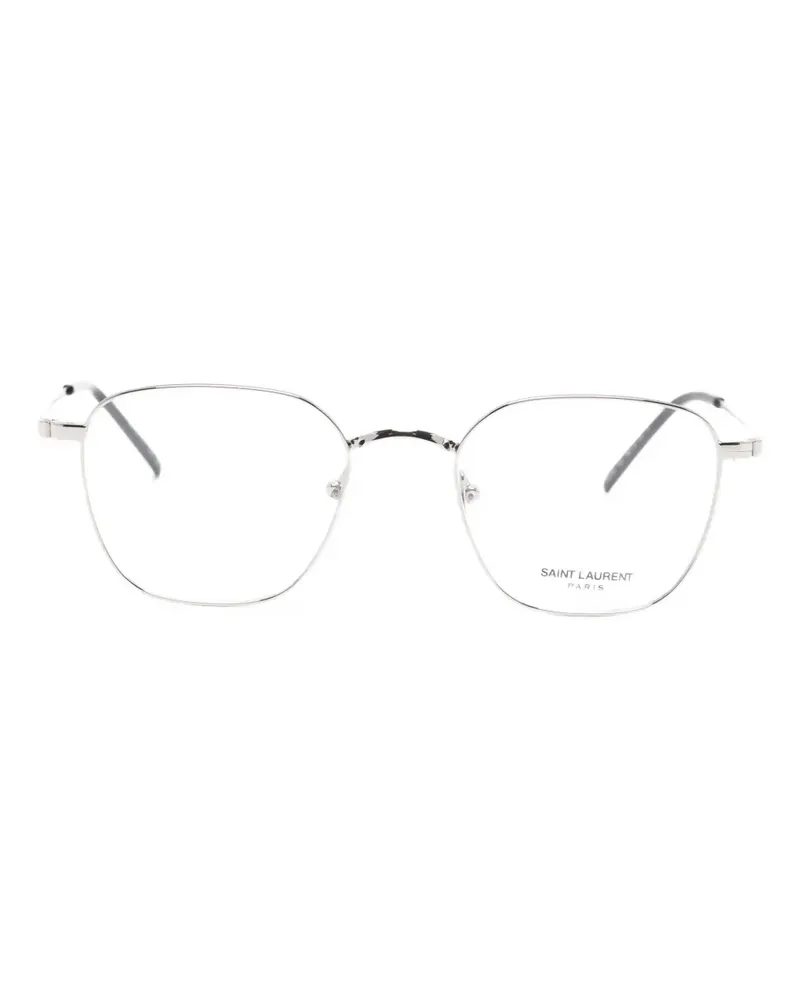 Saint Laurent Brille mit geometrischem Gestell - Silber Silber