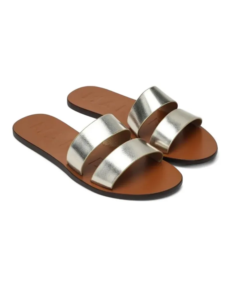 Manebí Sandalen mit Platinriemen - Silber Silber