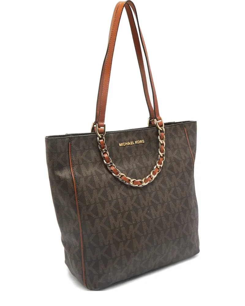 Michael Kors North/South Harper Tote Bag - Braun Braun