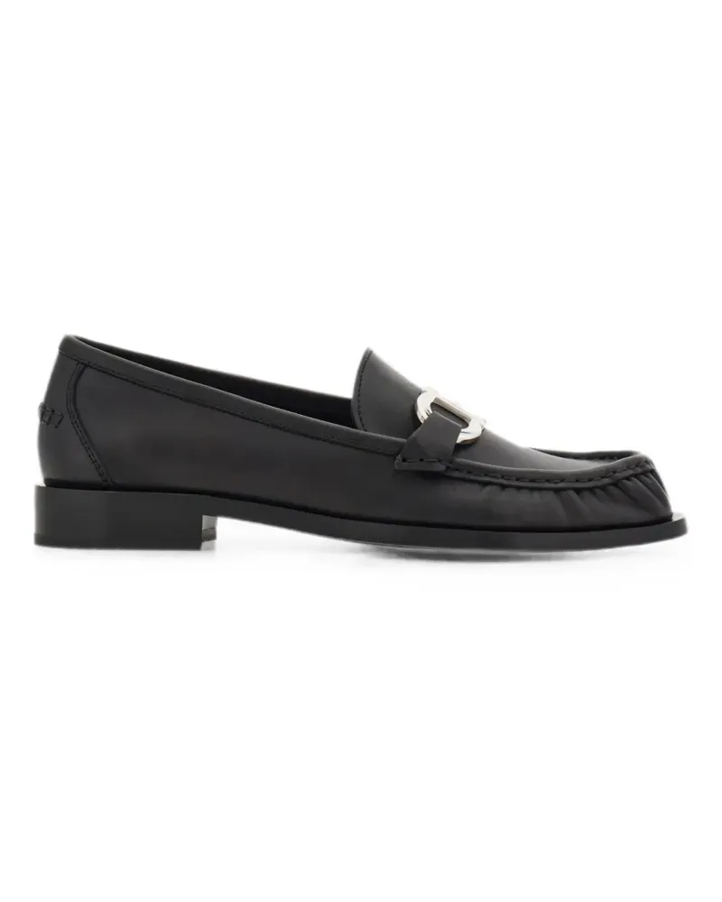 Ferragamo Gancini ornament moccasins - Schwarz Schwarz