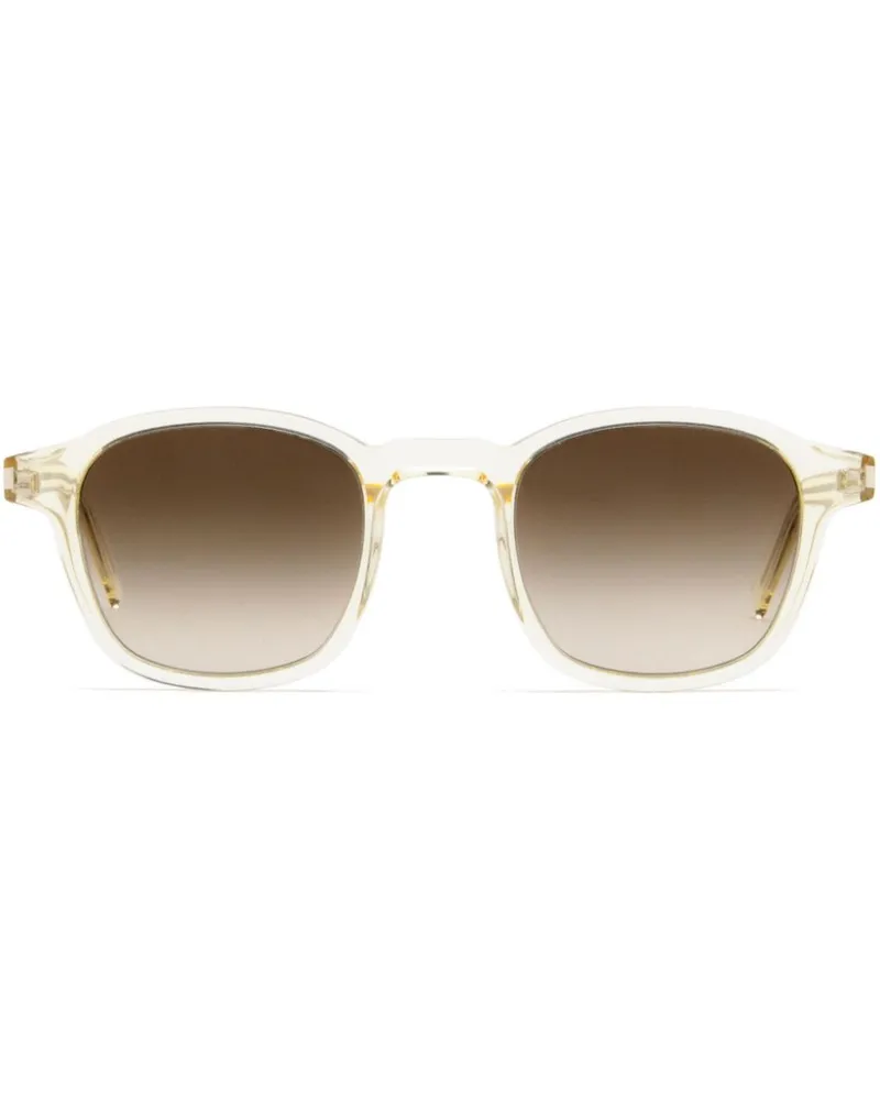 Saint Laurent Sonnenbrille mit eckigem Gestell - Gelb Gelb