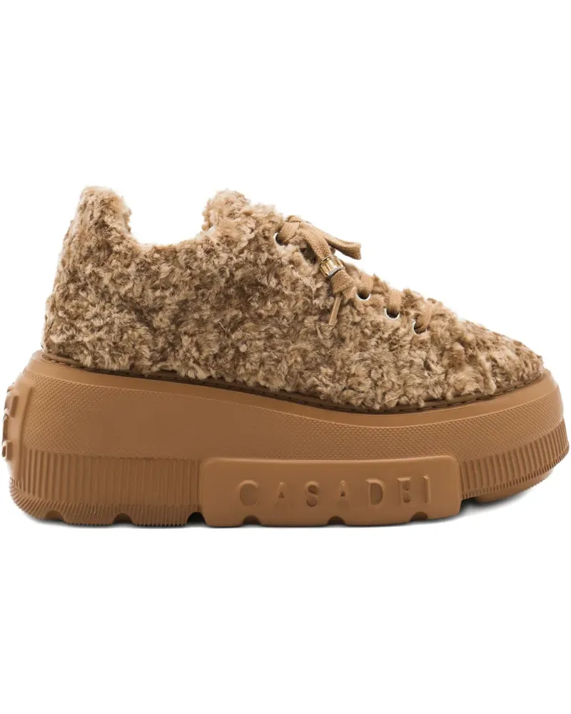 Casadei Sneakers mit Plateau - Braun Braun