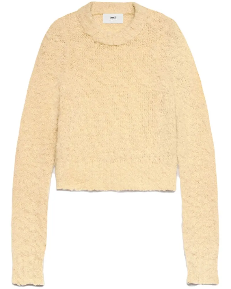AMI Paris Pullover mit Rundhalsausschnitt - Nude Nude
