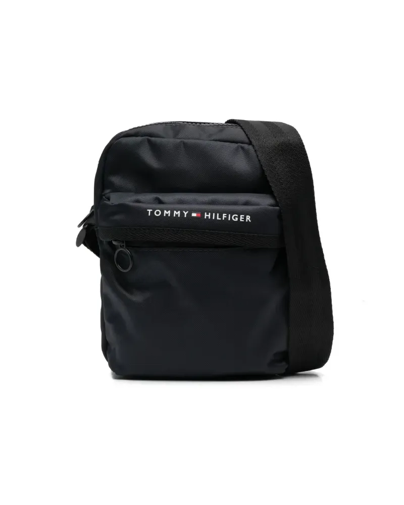 Tommy Hilfiger Kuriertasche aus recyceltem Material - Blau Blau