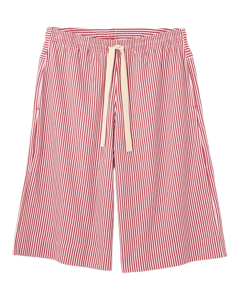 Jacquemus Joggingshorts mit Streifen-Print - Rot Rot