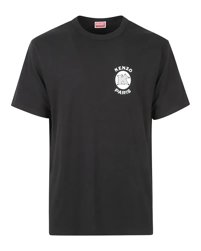 Kenzo Paris Emblem logo-print T-shirt - Schwarz Schwarz