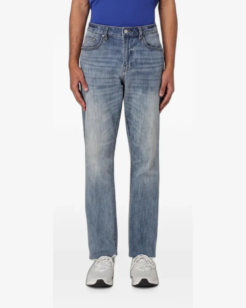 Emporio Armani Ausgeblichene Jeans - Blau Blau