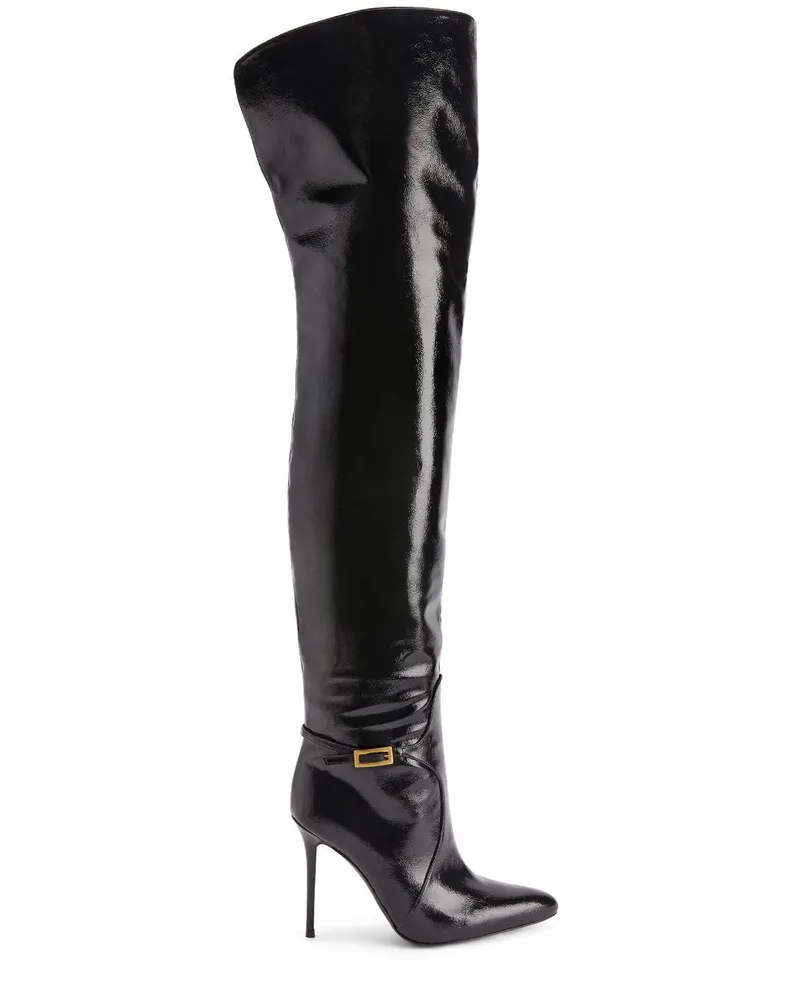 Giuseppe Zanotti Frannie High Overknee-Stiefel 105mm - Schwarz Schwarz