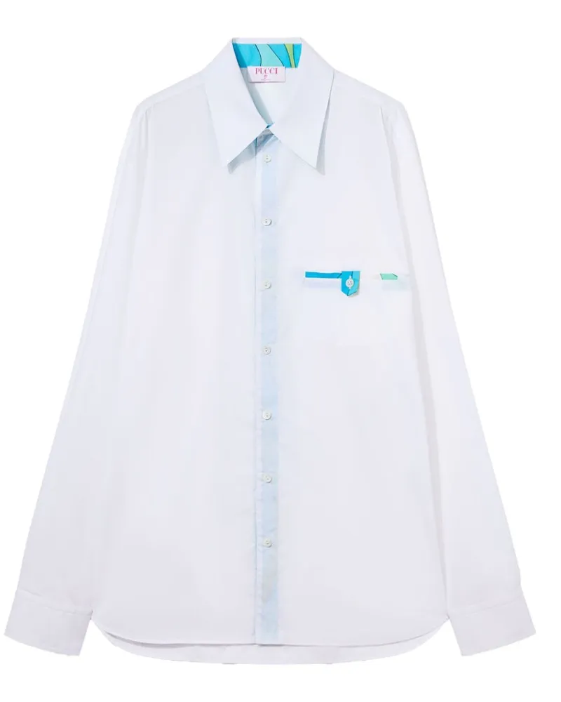 Emilio Pucci Hemd aus Popeline - Weiß Weiß