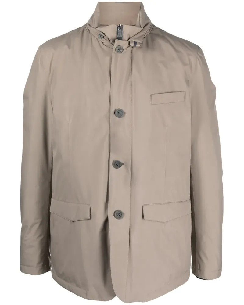 Herno Gefütterte Jacke mit Stehkragen - Nude Nude