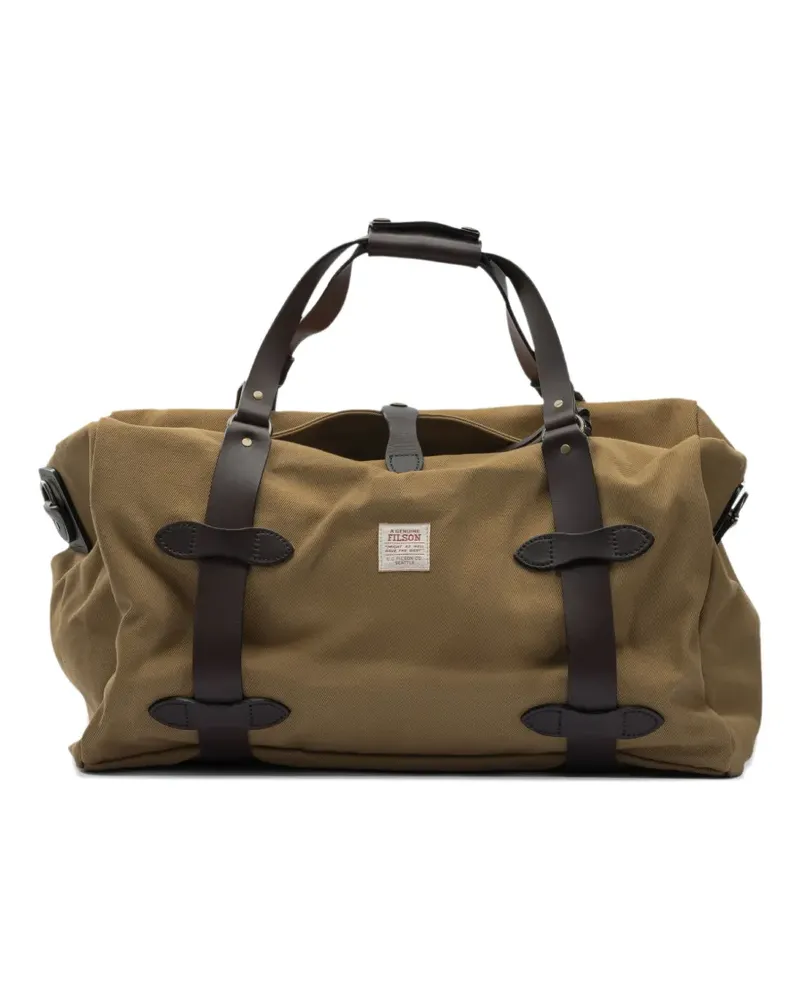 Filson leather-trim cotton duffle bag - Braun Braun