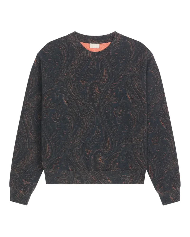 Dries van Noten überfärbtes Sweatshirt - Schwarz Schwarz