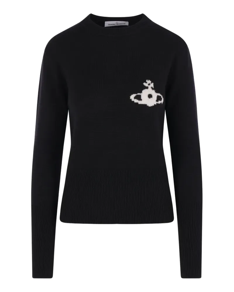 Vivienne Westwood Orb-intarsia wool sweater - Schwarz Schwarz